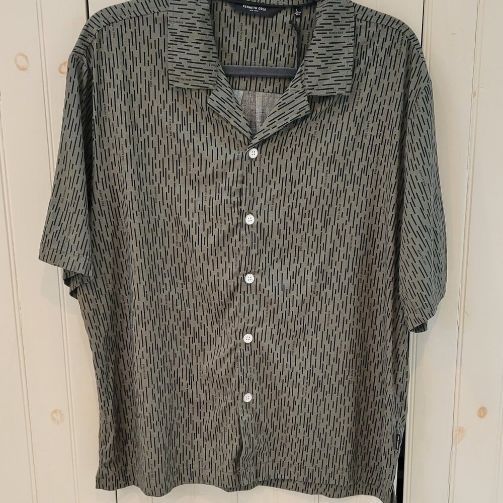 NWT Kenneth Cole Camp Shirt